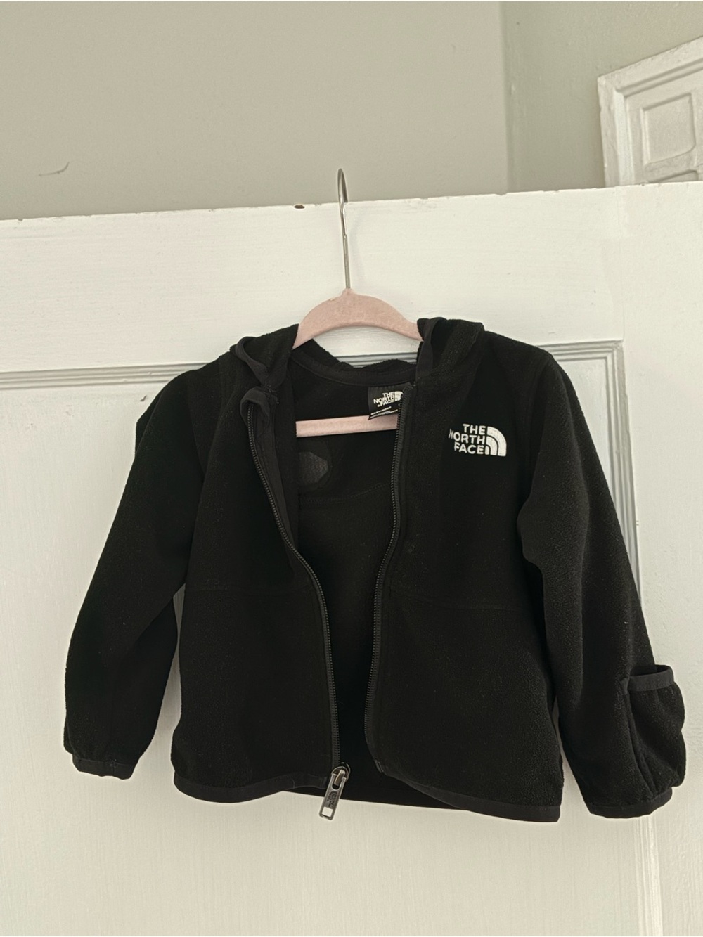 The North Face Kids Black Fleece Zip-Up Hoodie